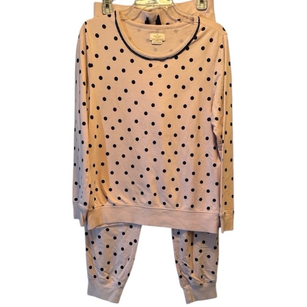 Kate Spade Pink Polka Dot Pajama Set Dream a‎ Little Dream 5091477F Womens Small